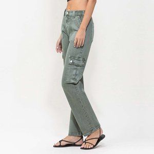 Army Green Utility Cargo Pants / Size 26 / VERVET Flying Monkey